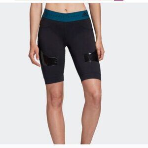Adidas by Stella Mccartney Hybrid Short Black/Teal Sz Small